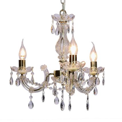 Kattokruunu ketjussa MARIA TERESA 3xE14/40W/230V