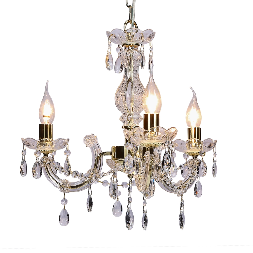 Kattokruunu ketjussa MARIA TERESA 3xE14/40W/230V