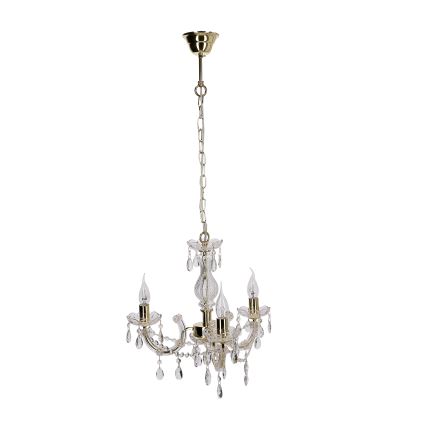 Kattokruunu ketjussa MARIA TERESA 3xE14/40W/230V