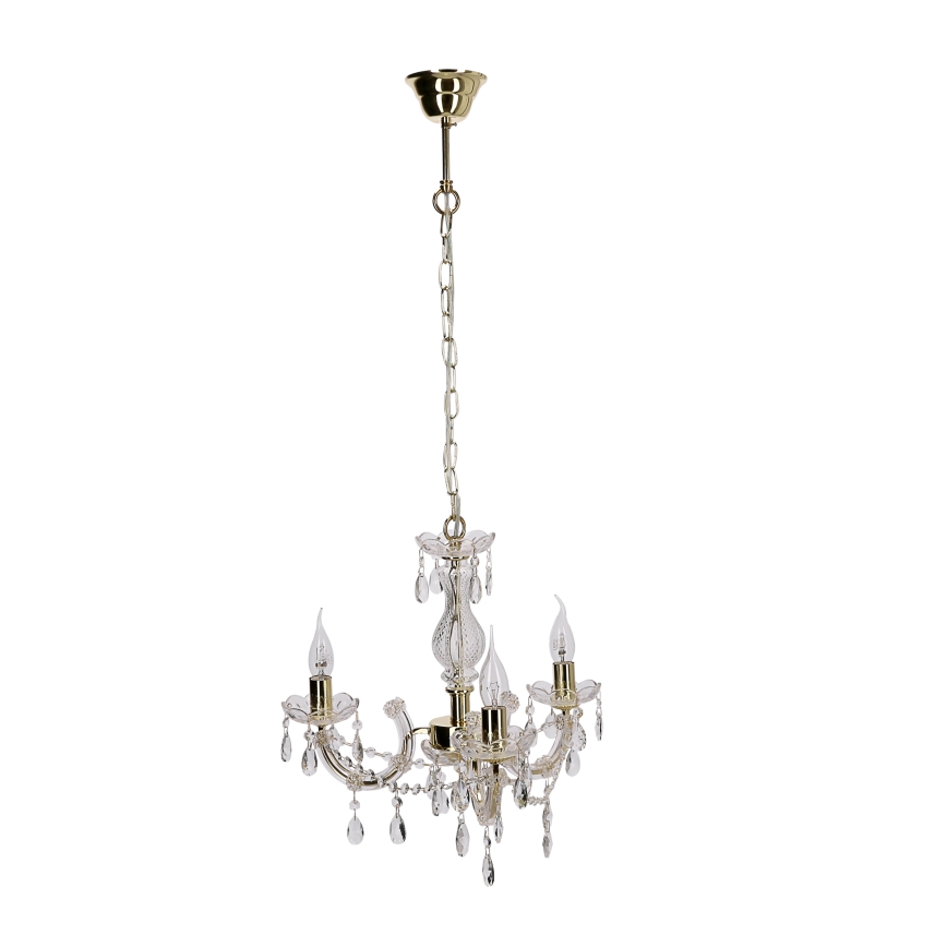 Kattokruunu ketjussa MARIA TERESA 3xE14/40W/230V