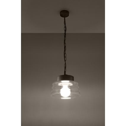 Kattokruunu ketjussa MARINA 1xE27/60W/230V