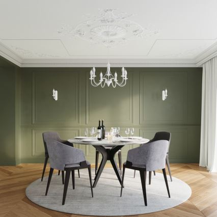 Kattokruunu ketjussa MINERWA 3 3xE14/40W/230V valkoinen