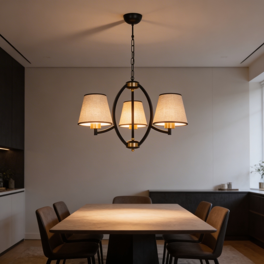 Kattokruunu ketjussa PAUL 3xE27/60W/230V