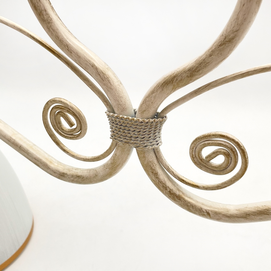 Kattokruunu ketjussa RETRO 2xE27/60W/230V kulta/patina