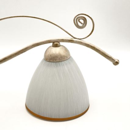 Kattokruunu ketjussa RETRO 2xE27/60W/230V kulta/patina