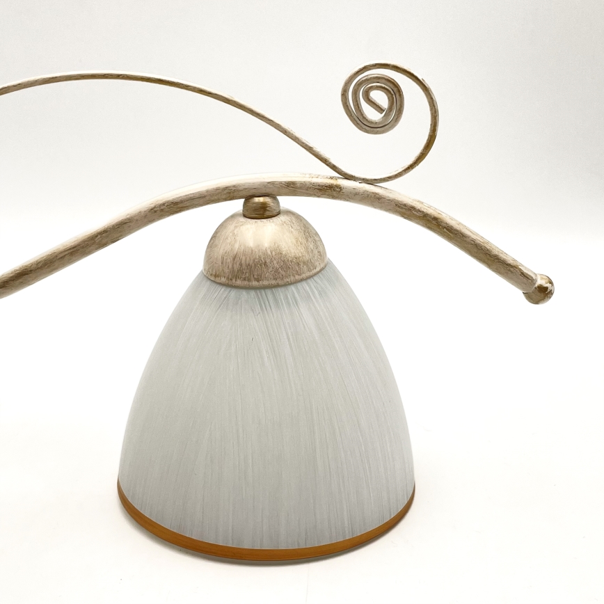 Kattokruunu ketjussa RETRO 2xE27/60W/230V kulta/patina