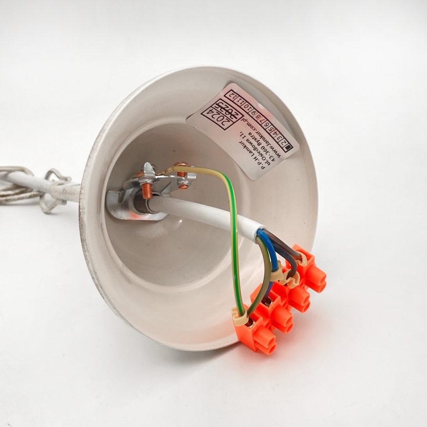 Kattokruunu ketjussa RETRO 2xE27/60W/230V kulta/patina