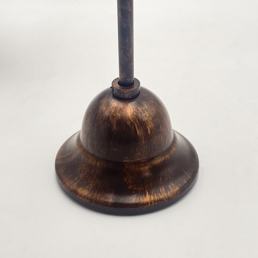 Kattokruunu ketjussa RETRO 2xE27/60W/230V kupari/patina