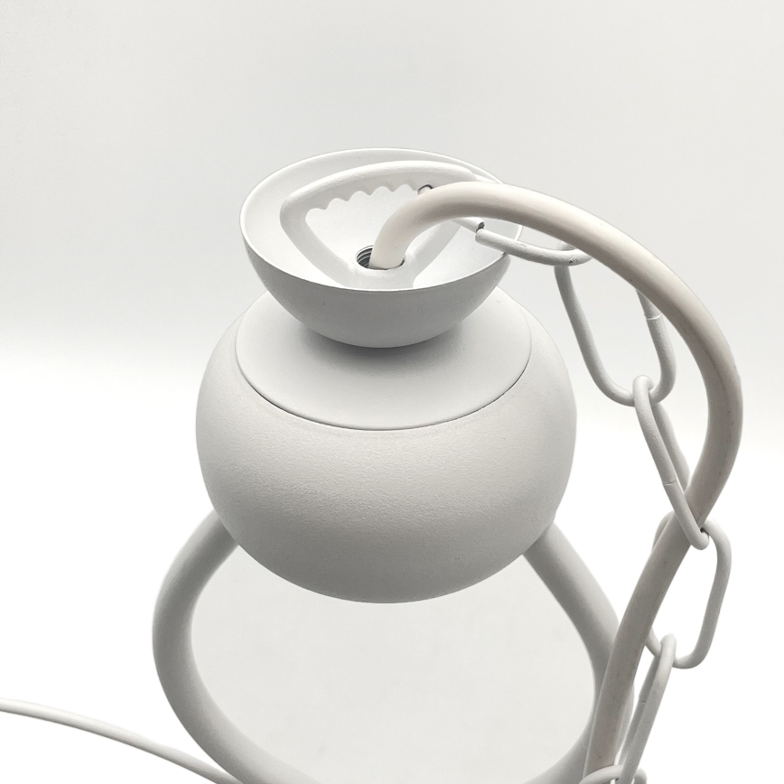 Kattokruunu ketjussa RETRO 2xE27/60W/230V mattavalkoinen