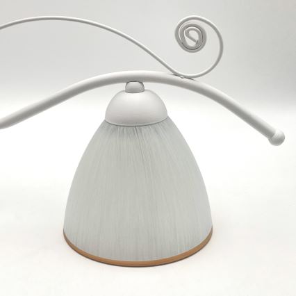 Kattokruunu ketjussa RETRO 2xE27/60W/230V mattavalkoinen