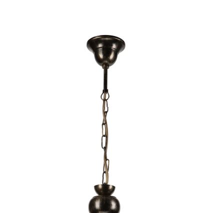 Kattokruunu ketjussa RETRO 2xE27/60W/230V pronssi/patina