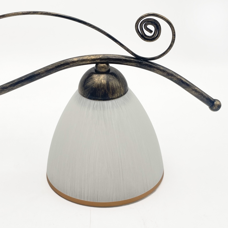 Kattokruunu ketjussa RETRO 2xE27/60W/230V pronssi/patina