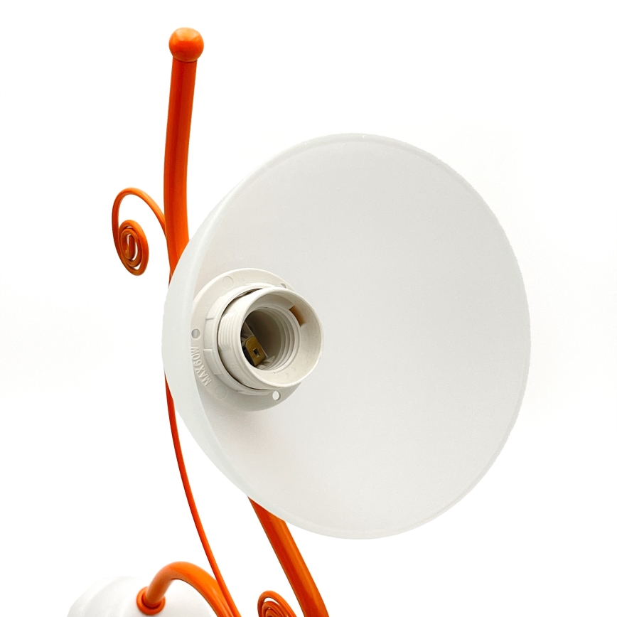 Kattokruunu ketjussa RETRO 3xE27/60W/230V valkoinen/värikäs