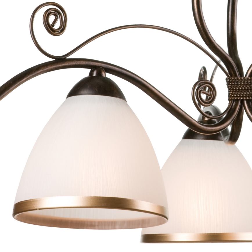 Kattokruunu ketjussa RETRO II 3xE27/60W/230V musta patina