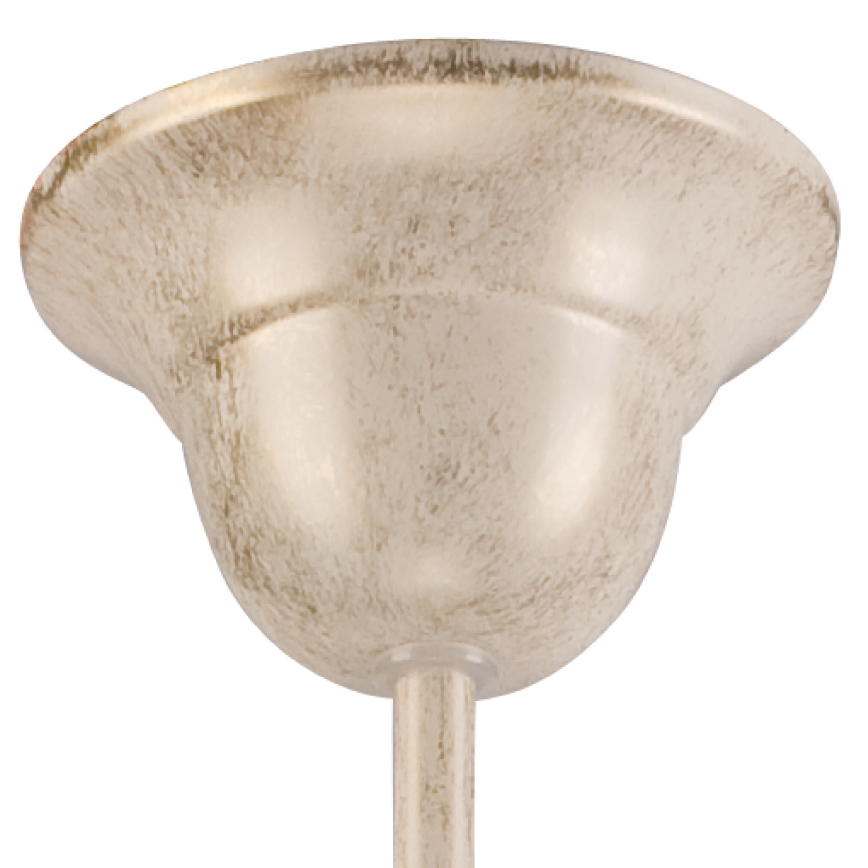 Kattokruunu ketjussa RETRO II 3xE27/60W/230V valkoinen patina