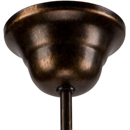 Kattokruunu ketjussa RETRO II 5xE27/60W/230V musta patina