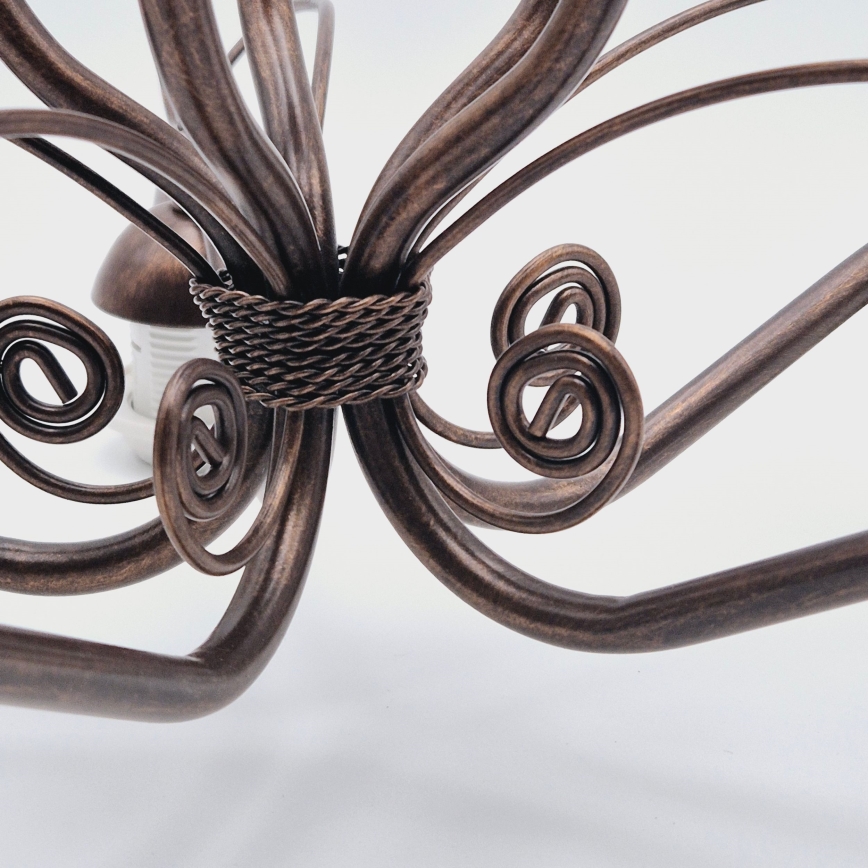 Kattokruunu ketjussa RETRO II 5xE27/60W/230V pronssi patina