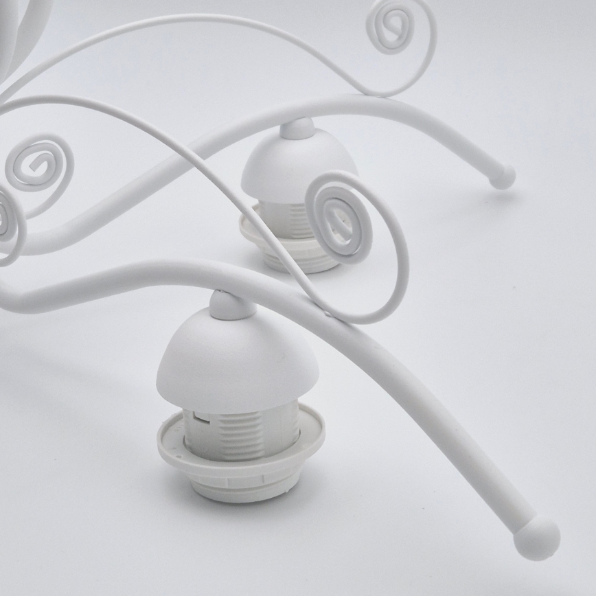 Kattokruunu ketjussa RETRO II 5xE27/60W/230V valkoinen