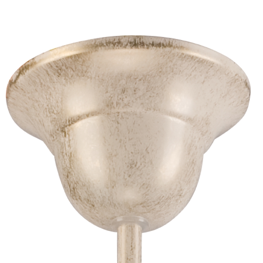 Kattokruunu ketjussa RETRO II 5xE27/60W/230V valkoinen patina