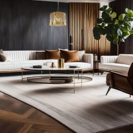 Kattokruunu ketjussa RITZ 7xE14/40W/230V halkaisija 42 cm kulta