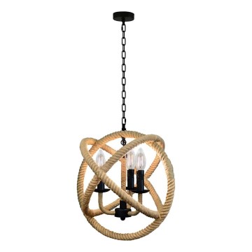 Kattokruunu ketjussa ROPE GLOBO 3xE14/10W/230V