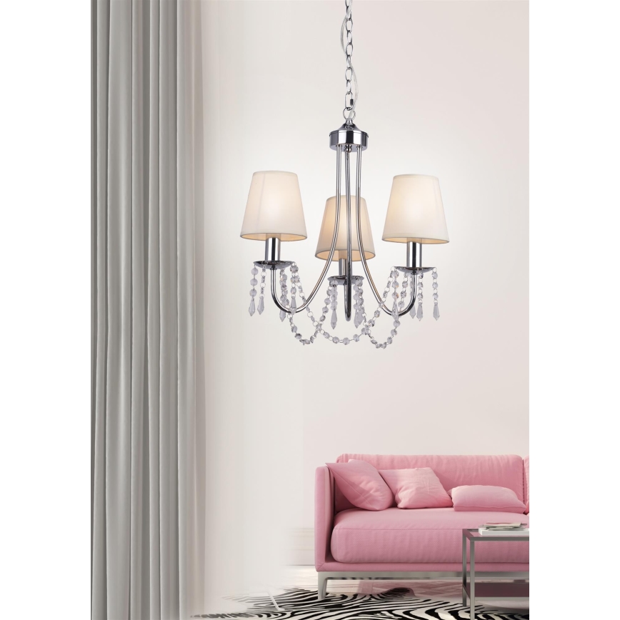 Kattokruunu ketjussa RUTI 3xE14/40W/230V