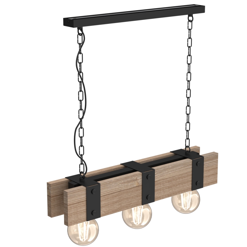 Kattokruunu ketjussa SODER 3xE27/60W/230V