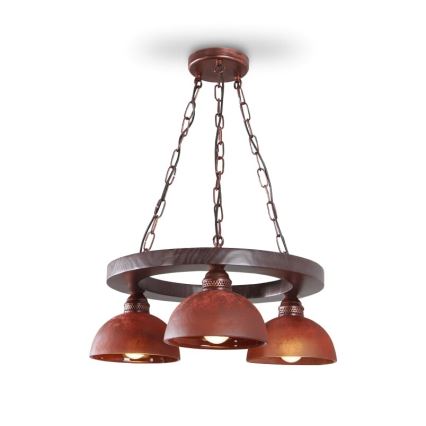 Kattokruunu ketjussa VIRIONI 3xE27/60W/230V