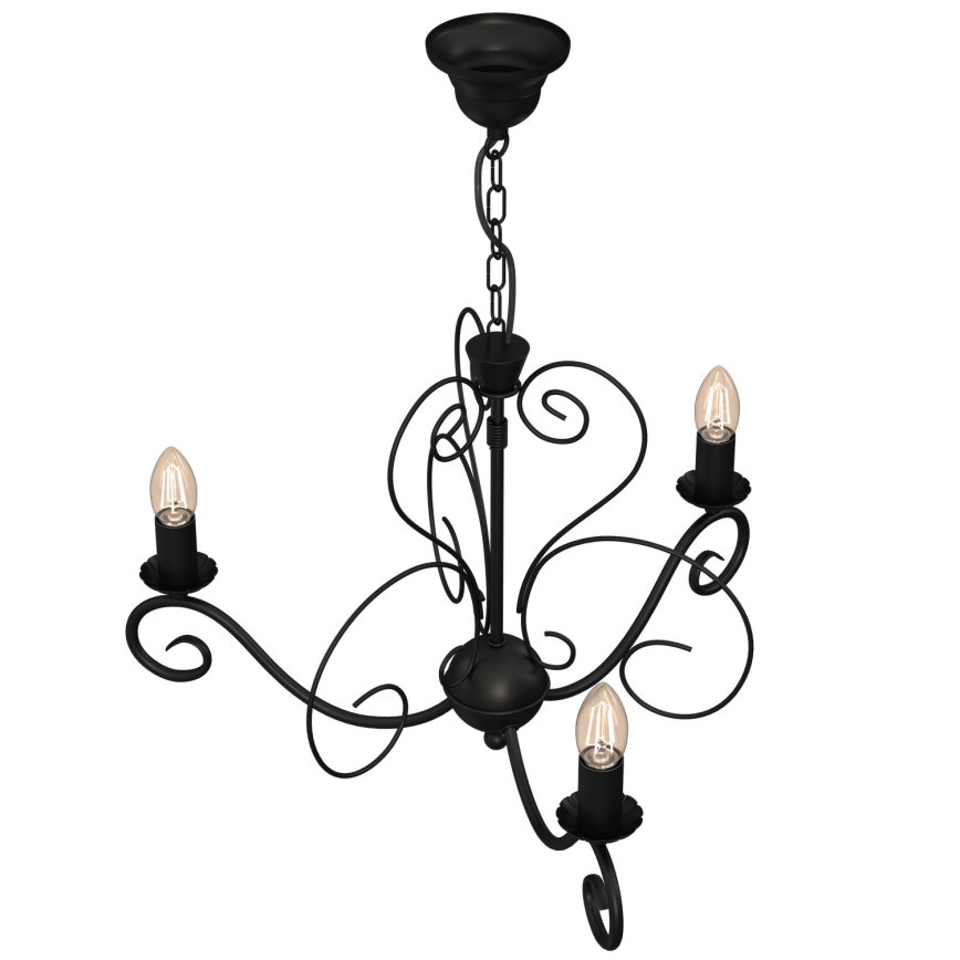 Kattokruunu ketjulla MAURO 3xE14/60W/230V