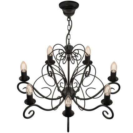 Kattokruunu ketjulla MAURO 7xE14/60W/230V