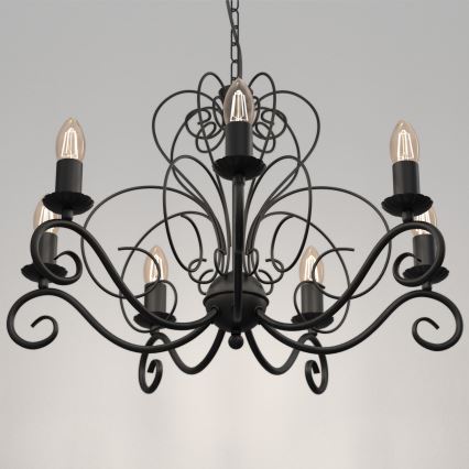 Kattokruunu ketjulla MAURO 7xE14/60W/230V