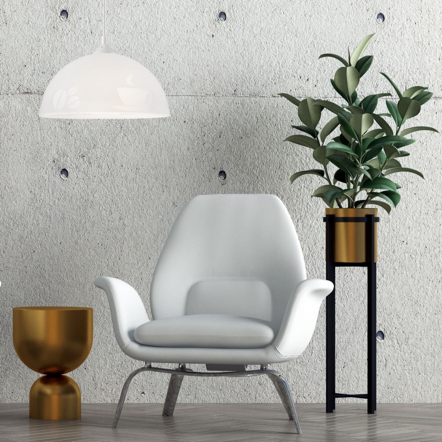 Kattokruunu narulla 1xE27/60W/230V kahvi