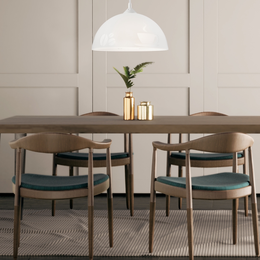 Kattokruunu narulla 1xE27/60W/230V kahvi