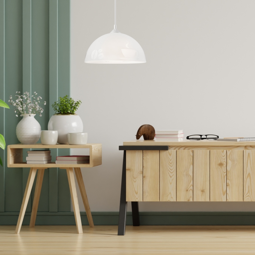 Kattokruunu narulla 1xE27/60W/230V kahvi