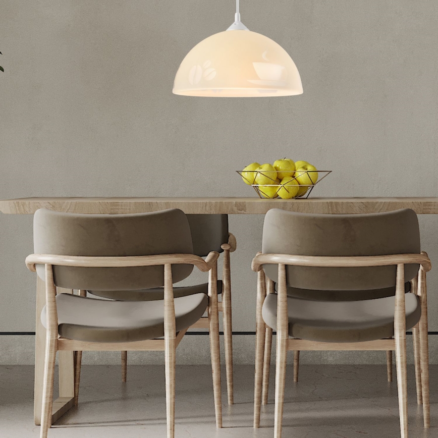 Kattokruunu narulla 1xE27/60W/230V kahvi