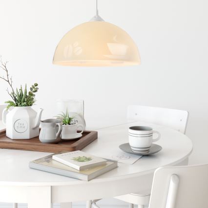 Kattokruunu narulla 1xE27/60W/230V kahvi