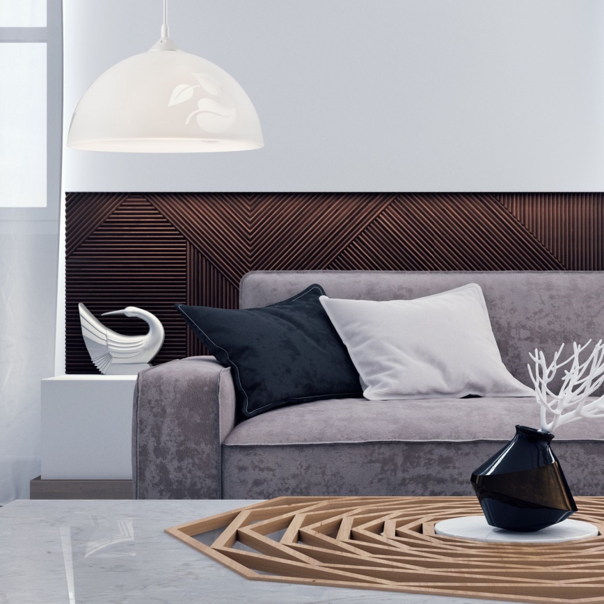 Kattokruunu narulla 1xE27/60W/230V lehtiä