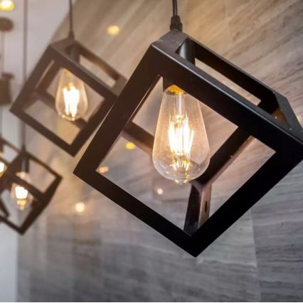 Kattokruunu narulla 1xE27 / 60W / 230V pronssi