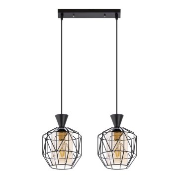 Kattokruunu narulla 2xE27/60W/230V