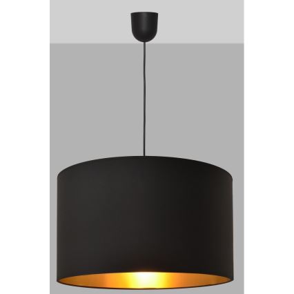 Kattokruunu narulla ALBA 1xE27/15W/230V 45 cm kulta/musta