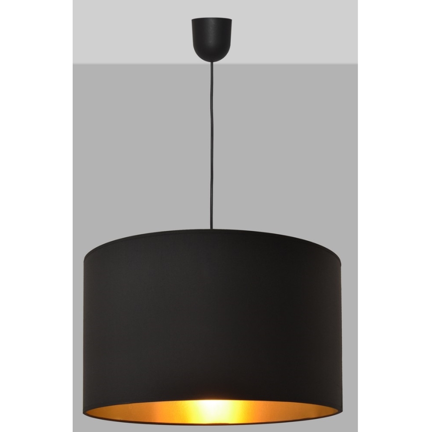 Kattokruunu narulla ALBA 1xE27/15W/230V 45 cm kulta/musta