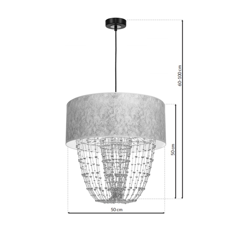 Kattokruunu narulla ALMERIA 1xE27/60W/230V
