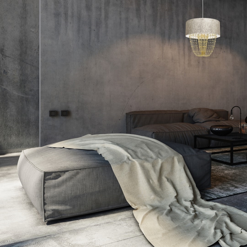 Kattokruunu narulla ALMERIA 1xE27/60W/230V