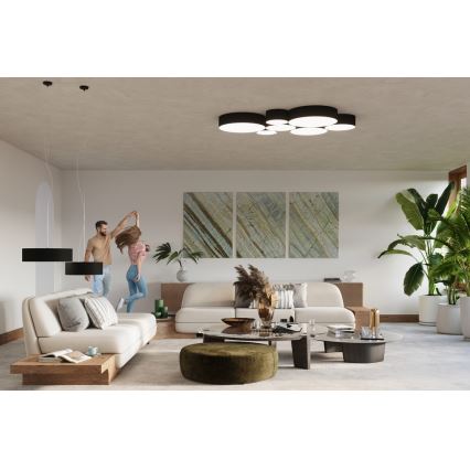 Kattokruunu narulla ARENA 35 2xE27/60W/230V musta