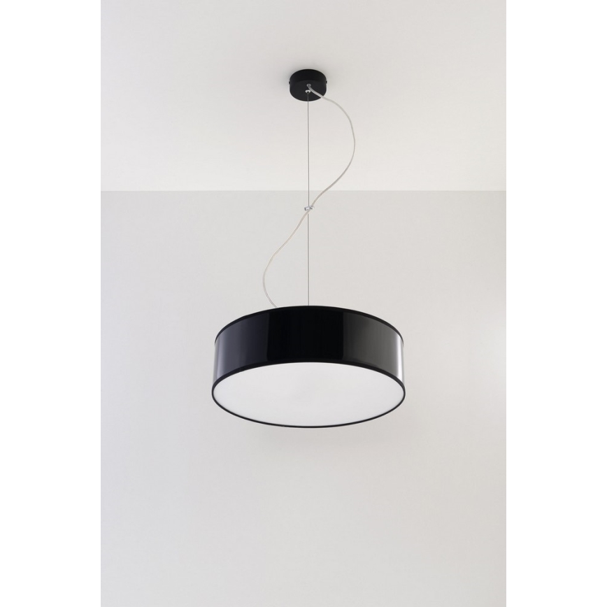 Kattokruunu narulla ARENA 35 2xE27/60W/230V musta