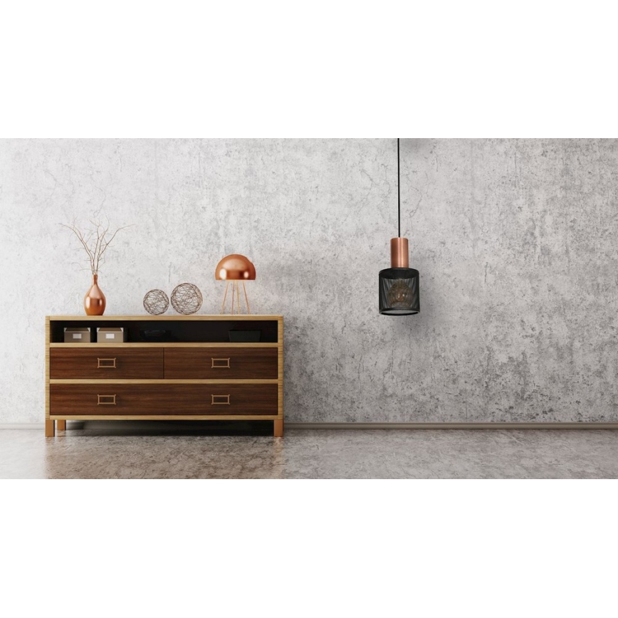 Kattokruunu narulla ARES BLACK 1xE27/60W/230V