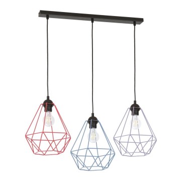 Kattokruunu narulla BASKET 3xE27/60W/230V