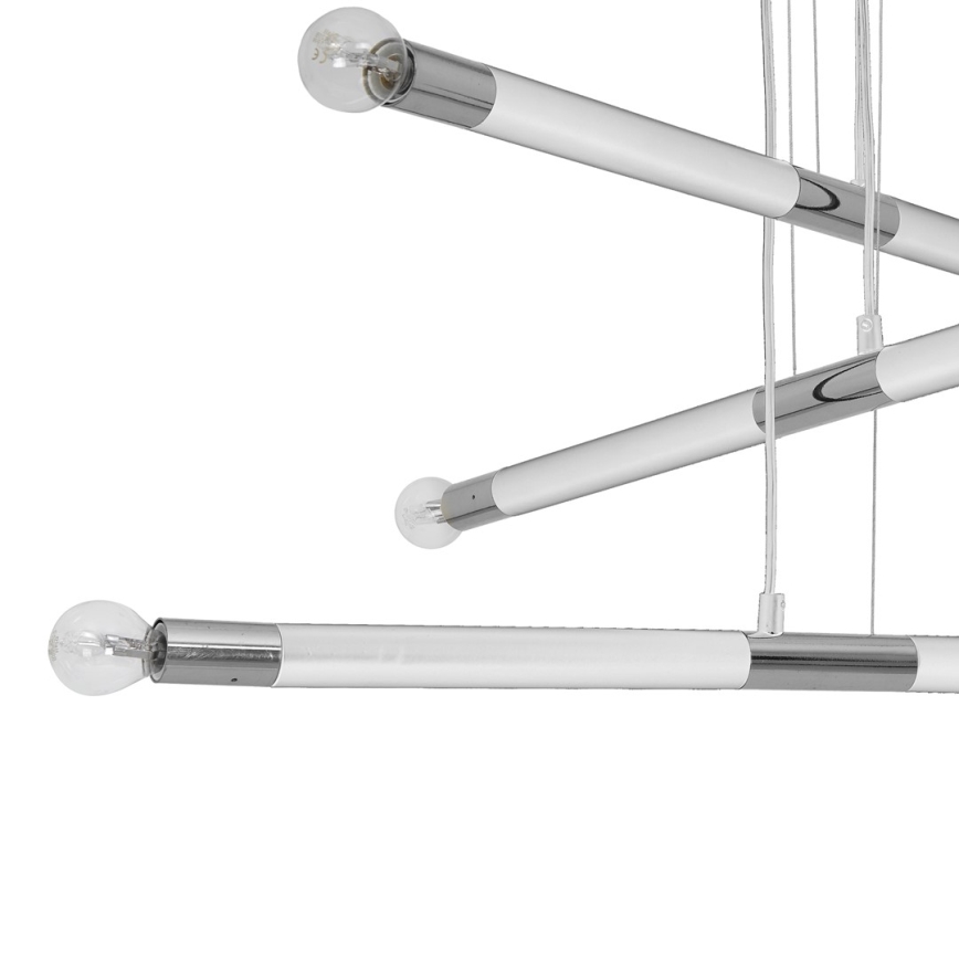 Kattokruunu narulla BASTONE WHITE 6xE14/40W/230V