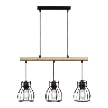 Kattokruunu narulla BERNITA 3xE27/60W/230V