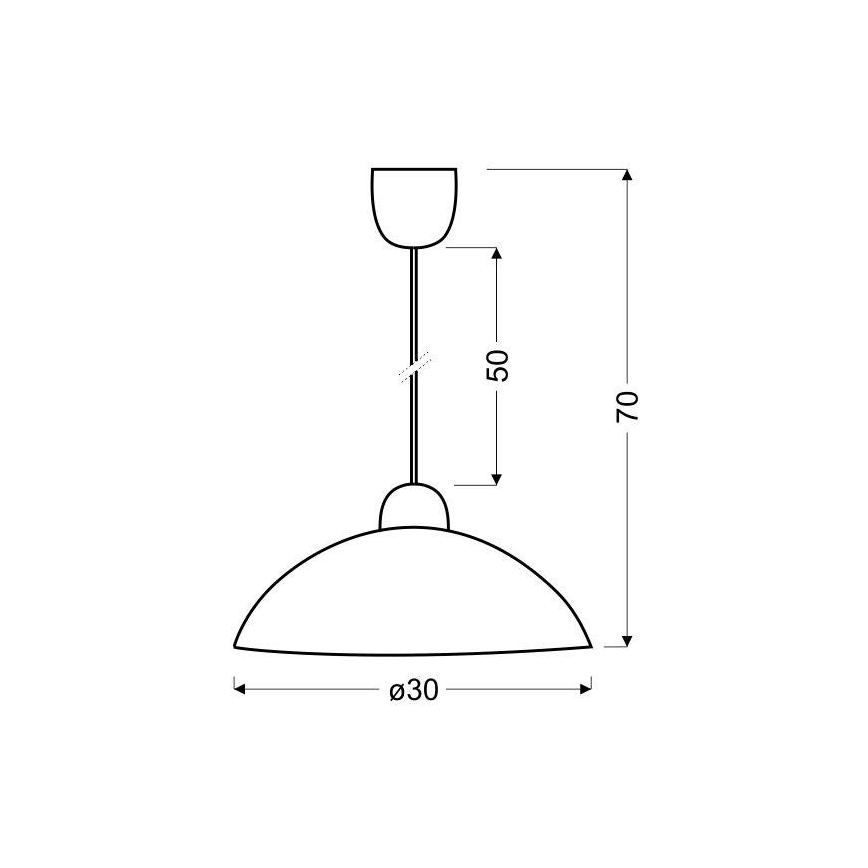 Kattokruunu narulla BILBAO 1xE27/60W/230V